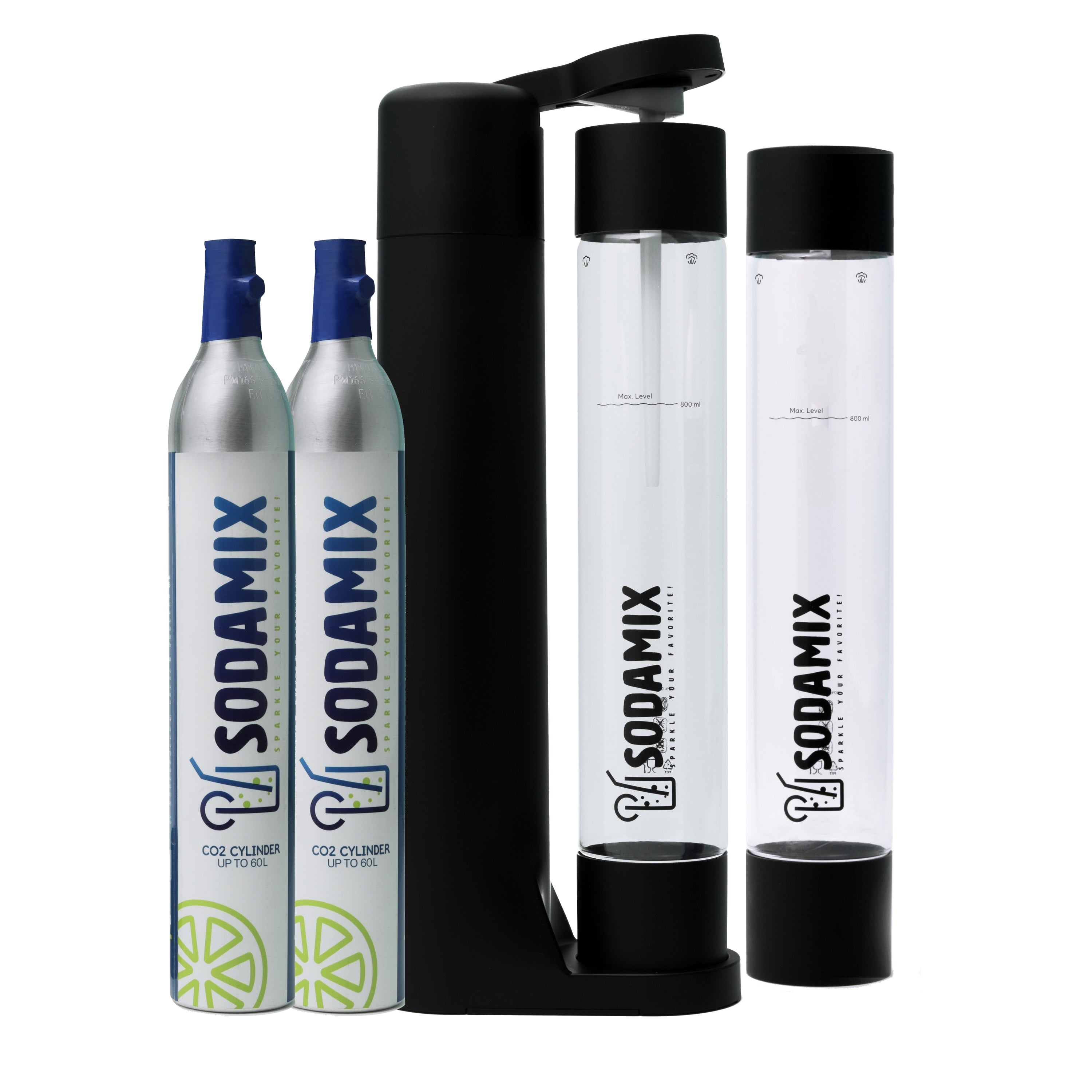 Soda Mix: Family Bundle Pack for Home Soda Making, Black