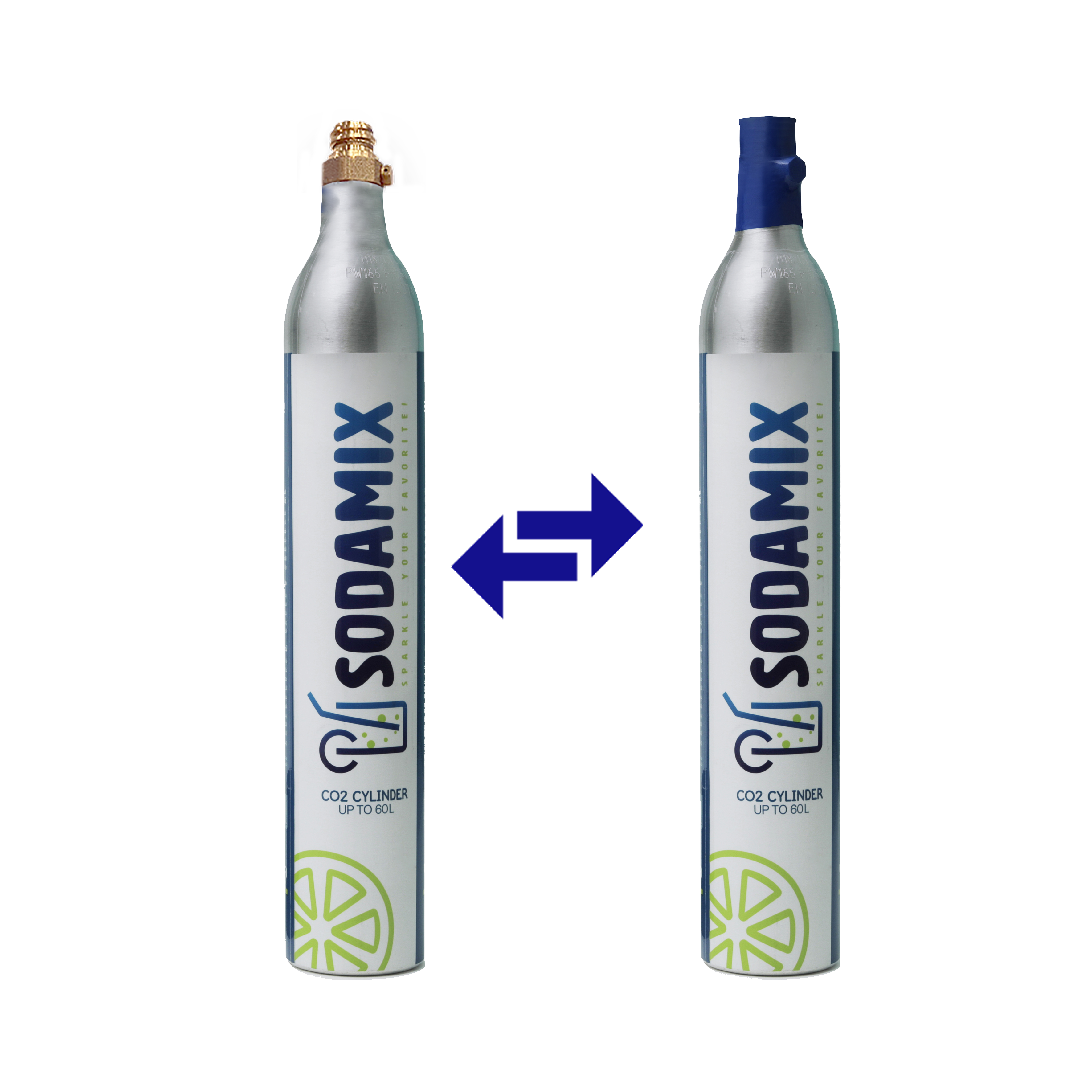 Sodamix CO2 Refill/Exchange cylinder (Compatible with Bubble bro DrinkMate & Aarke Soda Makers)