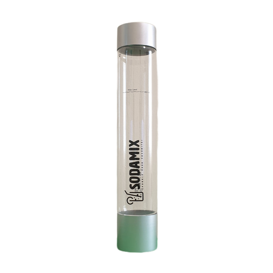 Soda Mix: Carbonating Bottle for Home Soda Making, Silver